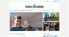 Desktop Screenshot of haller-kreisblatt.de