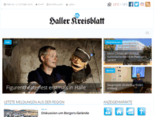 Tablet Screenshot of haller-kreisblatt.de